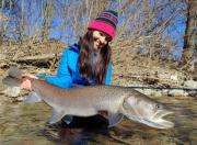 Katka and Hucho Huchen Danube Salmon